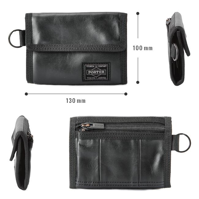 極美品　ポーター　PORTER ALOOF（アルーフ）三つ折り財布 ポーター アルーフ ウォレット 023-01084 PORTER ALOOF 吉田カバン 三