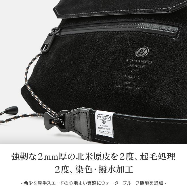 アッソブ ウォータープルーフ スェード サコッシュ A2SOV 091753