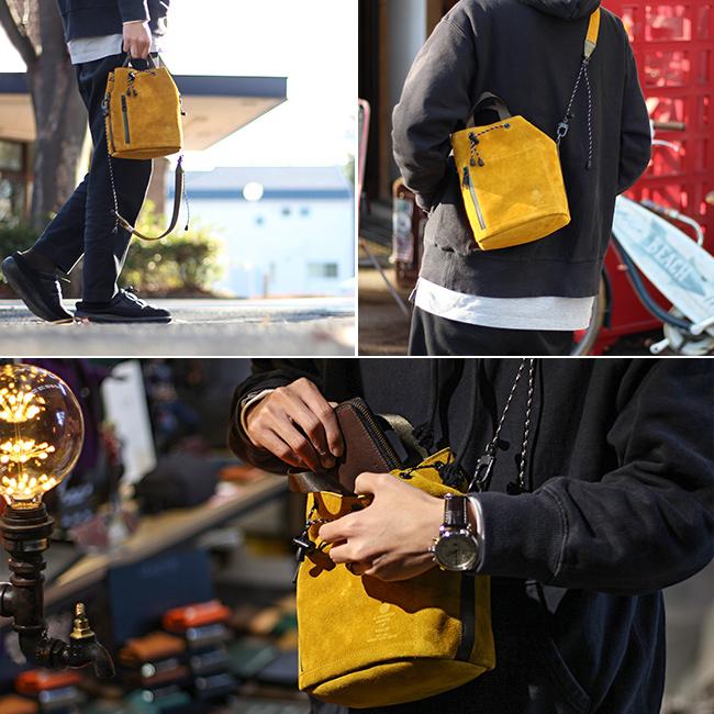 アッソブ ウォータープルーフスエード ショルダーバッグ A2SOV 091754