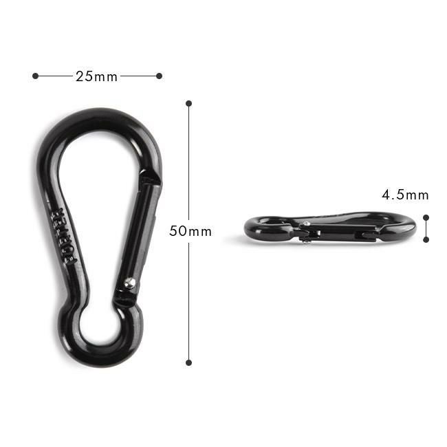 メール便選択で送料無料 ポーター カラビナ メンズ レディース ブランド アルミ ブラック シルバー シンプル 軽量 吉田カバン PORTER 170-c