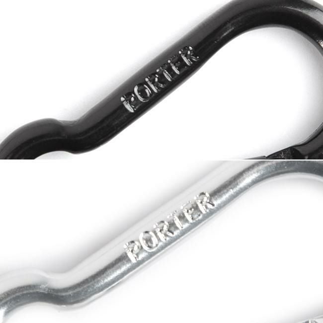 メール便選択で送料無料 ポーター カラビナ メンズ レディース ブランド アルミ ブラック シルバー シンプル 軽量 吉田カバン PORTER 170-c