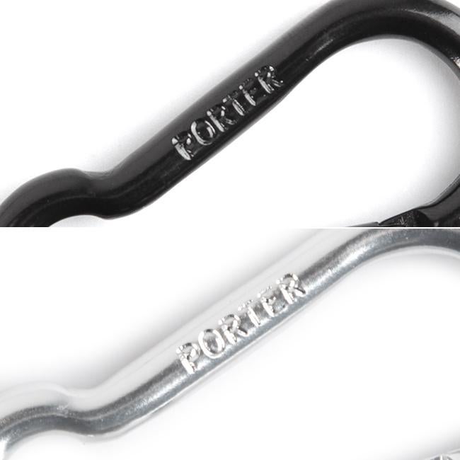 メール便選択で送料無料 ポーター カラビナ メンズ レディース ブランド アルミ ブラック シルバー シンプル 軽量 吉田カバン PORTER 170-c