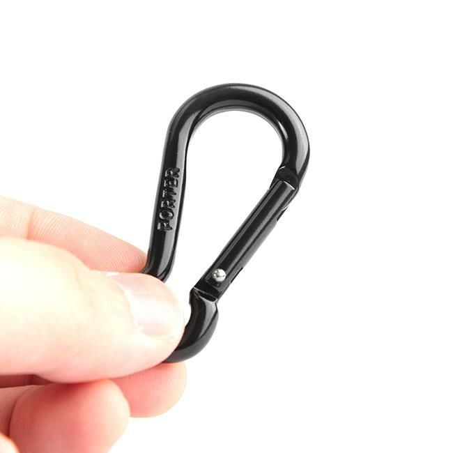 メール便選択で送料無料 ポーター カラビナ メンズ レディース ブランド アルミ ブラック シルバー シンプル 軽量 吉田カバン PORTER 170-c