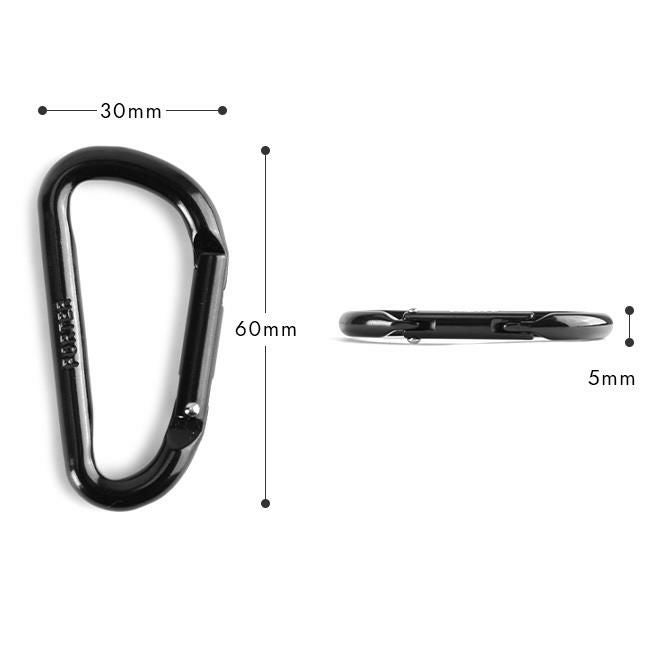 メール便選択で送料無料 ポーター カラビナ メンズ レディース ブランド アルミ ブラック シルバー シンプル 軽量 吉田カバン PORTER 180-d