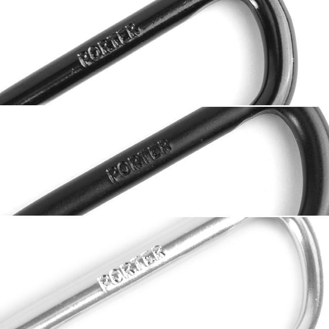 メール便選択で送料無料 ポーター カラビナ メンズ レディース ブランド アルミ ブラック シルバー シンプル 軽量 吉田カバン PORTER 180-d