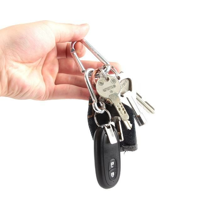 メール便選択で送料無料 ポーター カラビナ メンズ レディース ブランド アルミ ブラック シルバー シンプル 軽量 吉田カバン PORTER 180-d