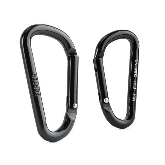 メール便選択で送料無料 ポーター カラビナ メンズ レディース ブランド アルミ ブラック シルバー シンプル 軽量 吉田カバン PORTER 180-d