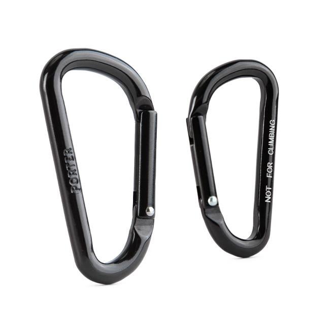 メール便選択で送料無料 ポーター カラビナ メンズ レディース ブランド アルミ ブラック シルバー シンプル 軽量 吉田カバン PORTER 180-d