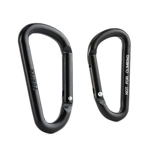 メール便選択で送料無料 ポーター カラビナ メンズ レディース ブランド アルミ ブラック シルバー シンプル 軽量 吉田カバン PORTER 180-d