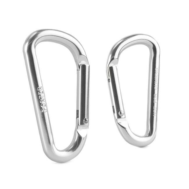 メール便選択で送料無料 ポーター カラビナ メンズ レディース ブランド アルミ ブラック シルバー シンプル 軽量 吉田カバン PORTER 180-d