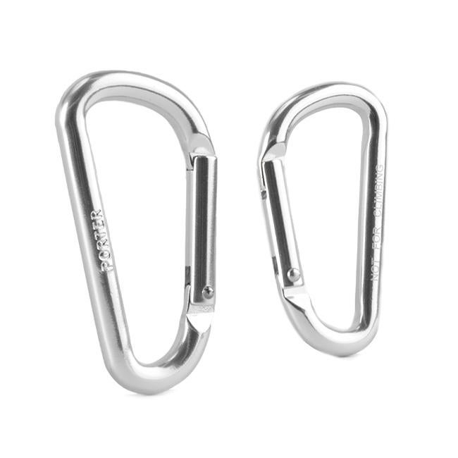 メール便選択で送料無料 ポーター カラビナ メンズ レディース ブランド アルミ ブラック シルバー シンプル 軽量 吉田カバン PORTER 180-d