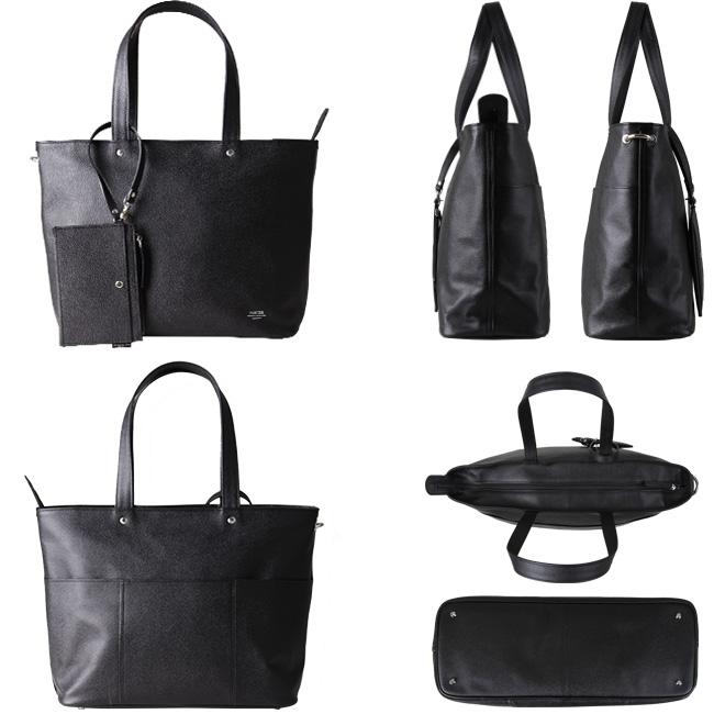 吉田カバン PORTER（ポーター） / LINK　S 黒 本革 トートバッグ LINK(リンク) TOTE BAG(S) | 吉田カバンホームページ | YOSHIDA & Co.