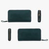 ポーター ワイズ ロングウォレット 341-01318 PORTER 財布 長財布 ラウンドファスナー box型小銭入れ 通帳 本革 馬革 緑 黒