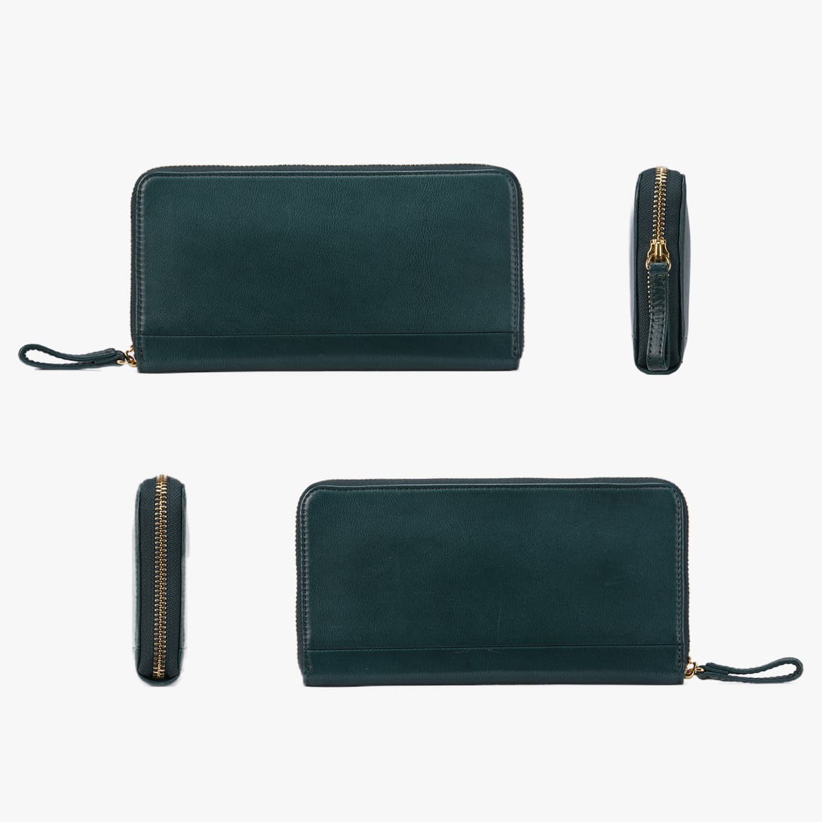 ポーター ワイズ ロングウォレット 341-01318 PORTER 財布 長財布 ラウンドファスナー box型小銭入れ 通帳 本革 馬革 緑 黒