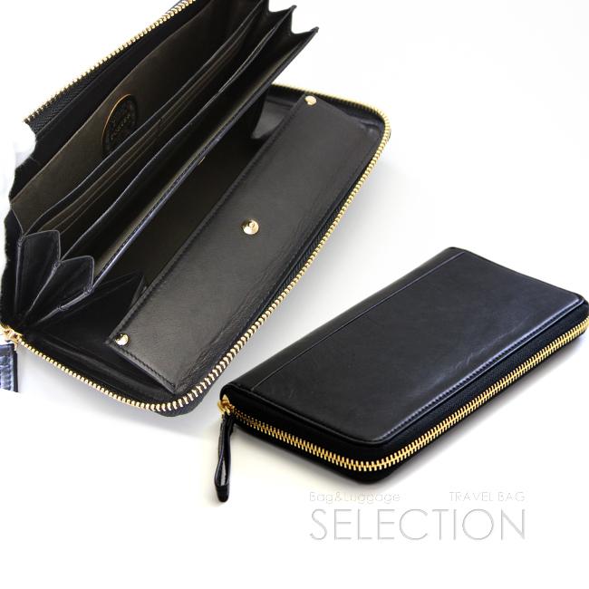 ポーター ワイズ ロングウォレット 341-01318 PORTER 財布 長財布 ラウンドファスナー box型小銭入れ 通帳 本革 馬革 緑 黒