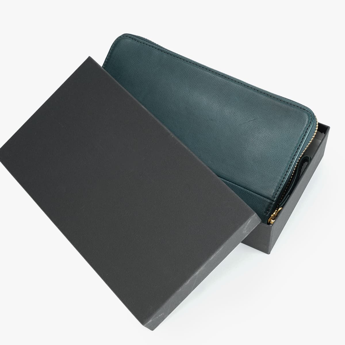 ポーター ワイズ ロングウォレット 341-01318 PORTER 財布 長財布 ラウンドファスナー box型小銭入れ 通帳 本革 馬革 緑 黒