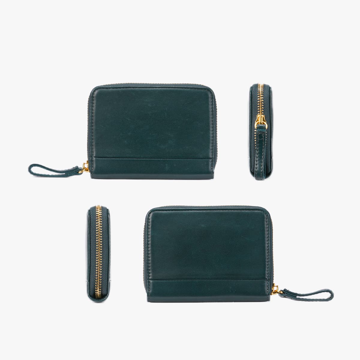 ポーター ワイズ ウォレット 341-01319 PORTER 二つ折り財布 ラウンドファスナー ミドル財布 ミドルウォレット 本革 馬革 緑