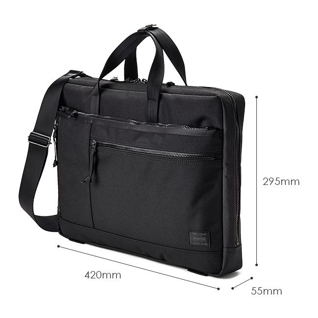 ✨美品　希少✨ PORTER 2WAY BRIEF CASE (L) ブラック Limited Edition Porter Tanker Leather 2Way Briefcase