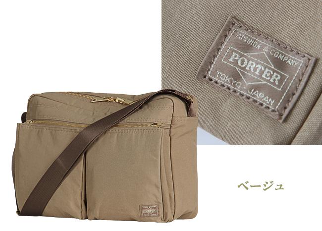 PORTER 【ポーター/吉田カバン】ベージュ ドラムバッグ ポーター ドラフト ショルダーバッグ(L) 656-06173 吉田カバン