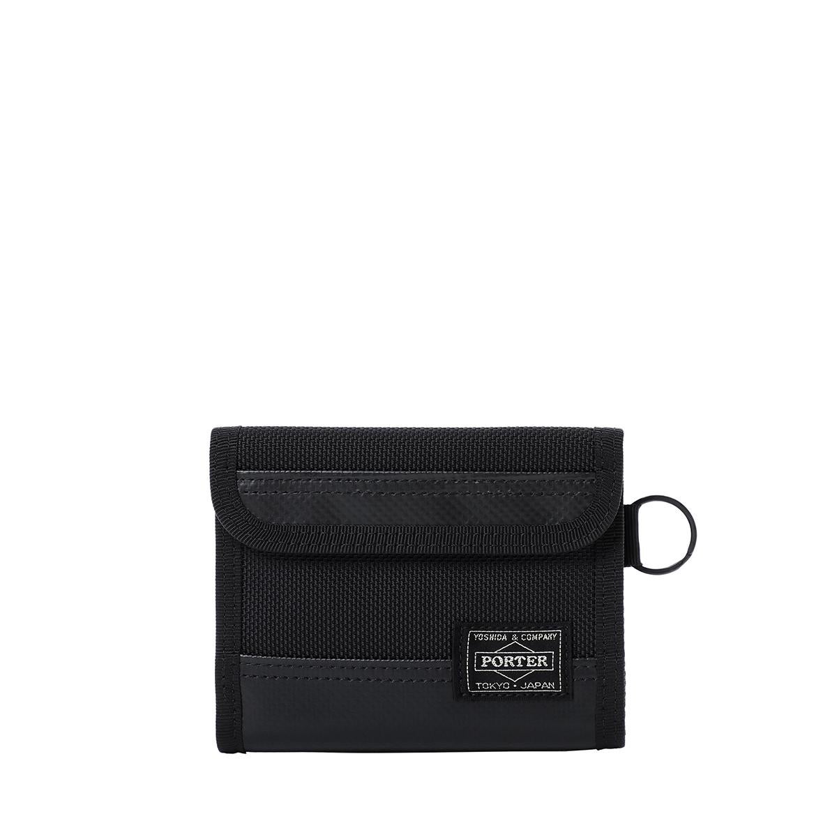 未使用】ポーター　ヒート　二つ折り財布　ブラック PORTER 【超美品 ほぼ未使用】 ポーター ヒート ホック式 二つ折り財布