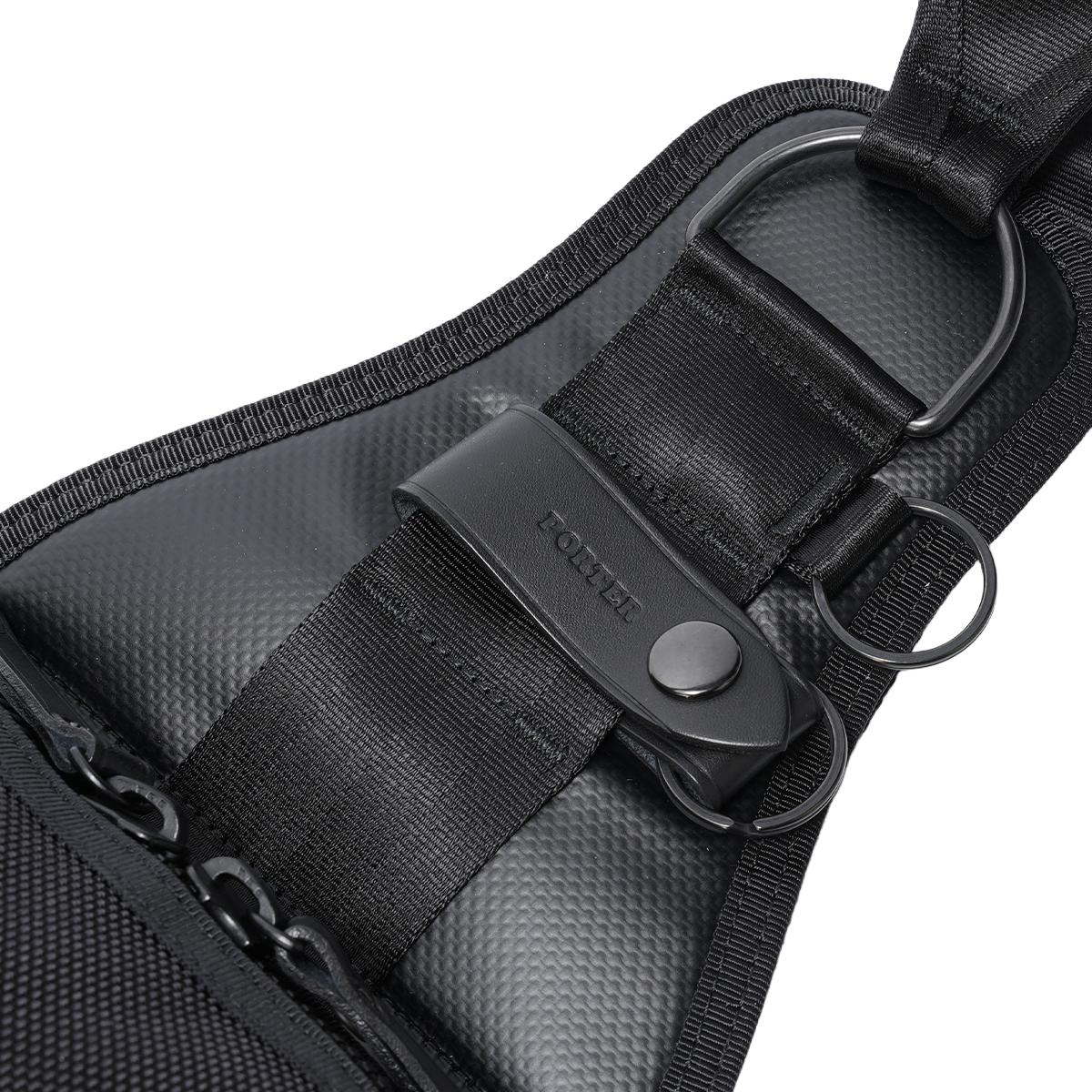 【美品】PORTER ヒート スリング ボディバッグ ブラックf757 PORTER ポーター ヒート スリングショルダーバッグ 703-08000 HEAT