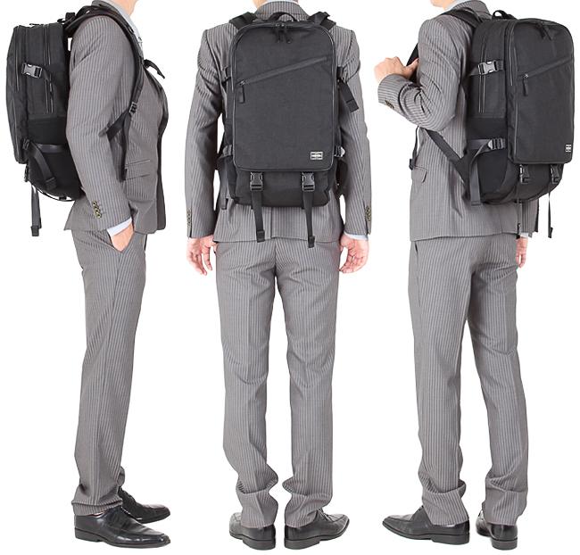 美品 PORTER HYBRID デイパックリュック 防水 ビジネス ブラック HYBRID(ハイブリッド) DAYPACK | 吉田カバンホームページ | YOSHIDA & Co.