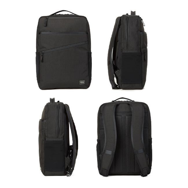 美品 PORTER HYBRID デイパックリュック 防水 ビジネス ブラック HYBRID（PORTER） ポーター ハイブリッド デイパック 737-17933 吉田