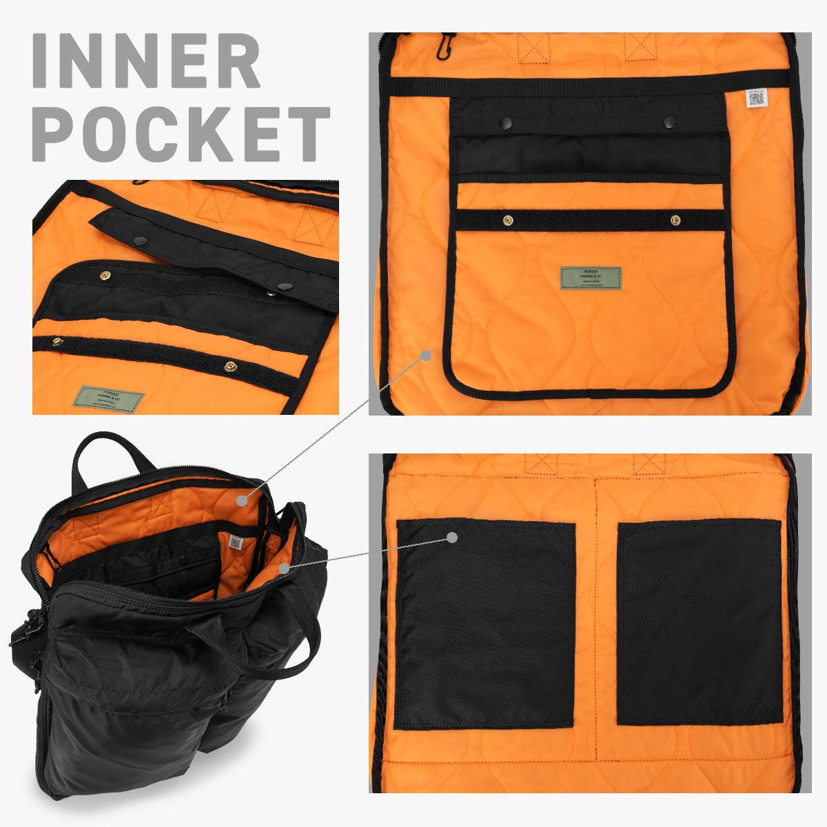 ポーター フォース 2WAYヘルメットバッグ(S) 855-05456 PORTER FORCE