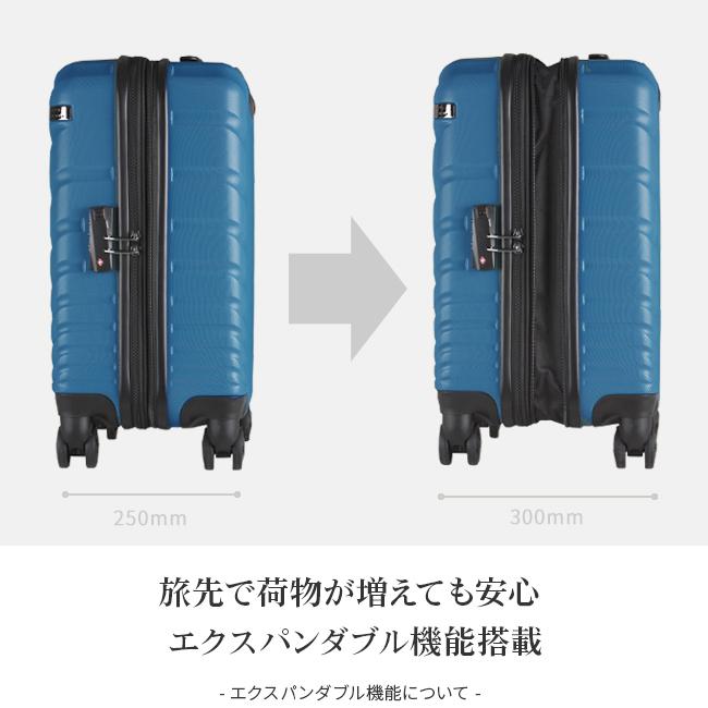 SPRING SALE]エース スーツケース 機内持ち込み Sサイズ 36L/43L 拡張