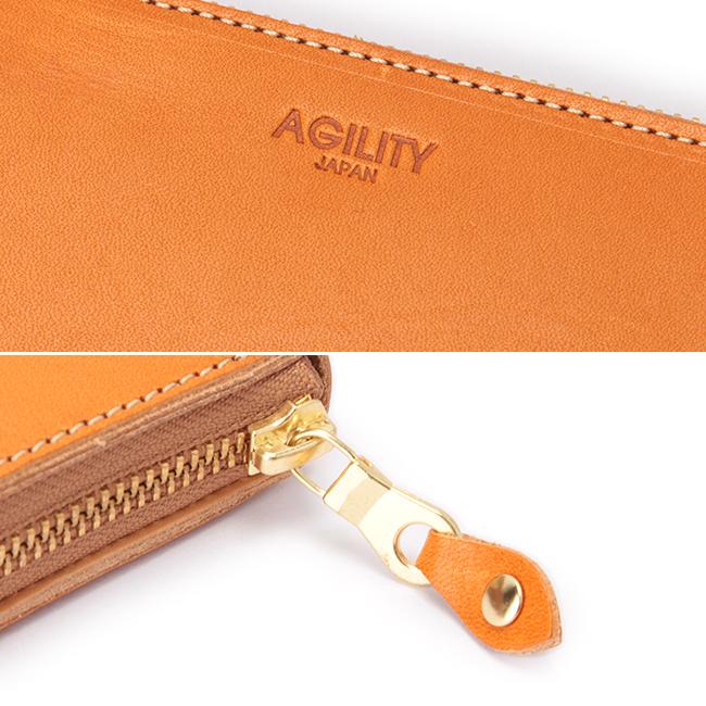 アジリティ AGILITY 長財布 ロングウォレット ラウンドファスナー 1222