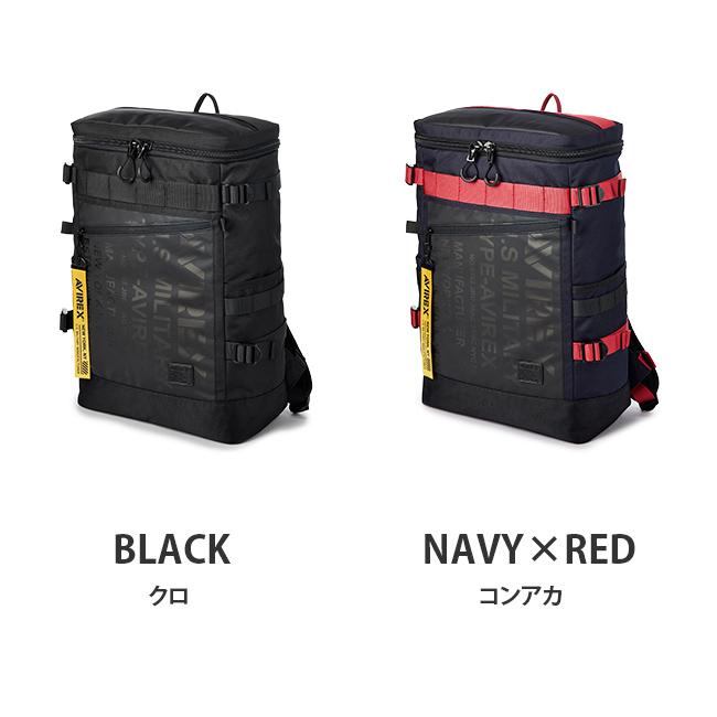 アヴィレックス アビレックス リュック 20L ボックス型 AVIREX AVX593