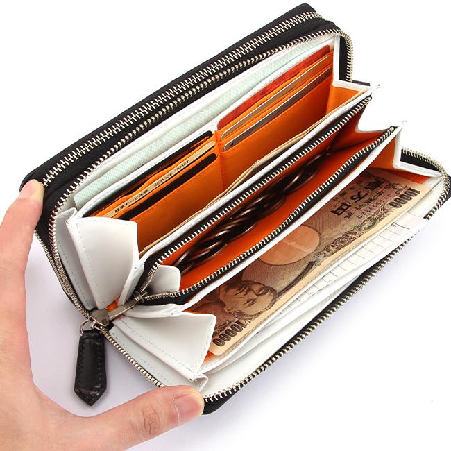 カステルバジャック ジプス 長財布 ダブルファスナー ラウンド
