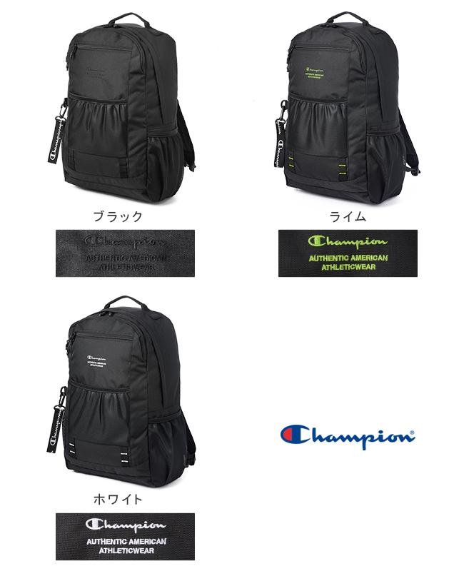 【色: ブラック(刺繍:ホワイト)】[チャンピオン] リュックサック カリーナ チャンピオン リュック 24L champion 67762【在庫限り】｜ONLINE STORE