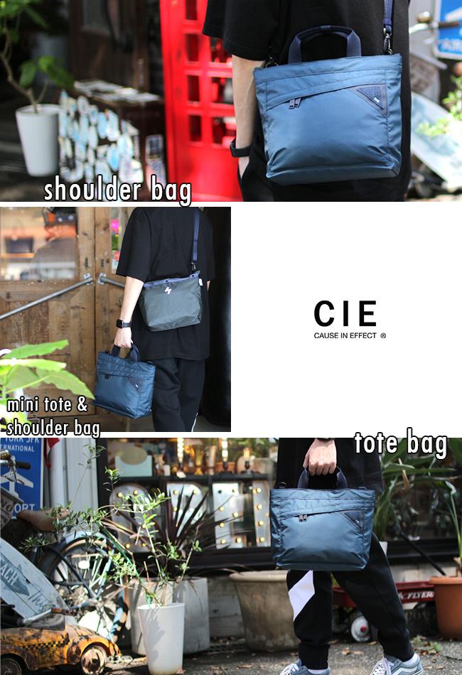 CIE シー フロウ トートバッグ ドライビングトート 2WAY 天ファスナー