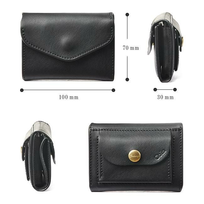 クランプ イタリアシュリンクレザー 三つ折り財布 Cramp cr-170