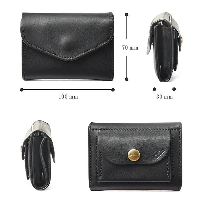 クランプ イタリアシュリンクレザー 三つ折り財布 Cramp cr-170