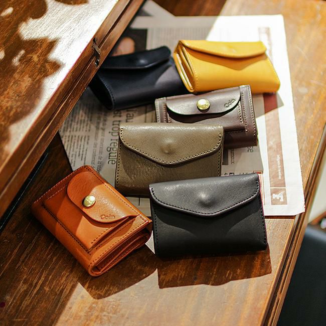 クランプ イタリアシュリンクレザー 三つ折り財布 Cramp cr-170