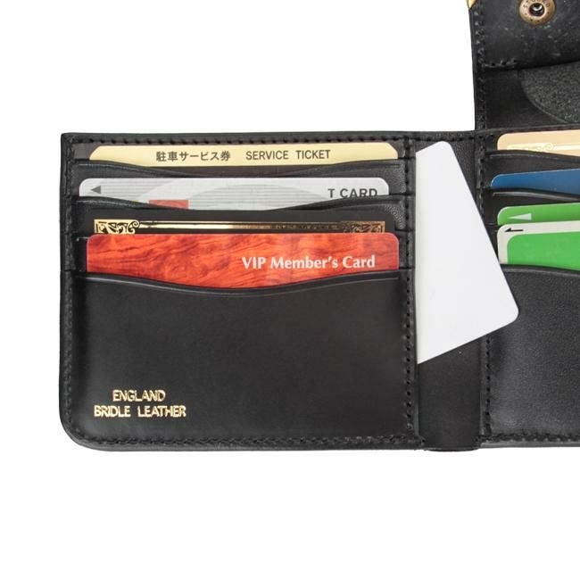 クランプ UKブライドルレザー 二つ折り財布 Cramp cr-915