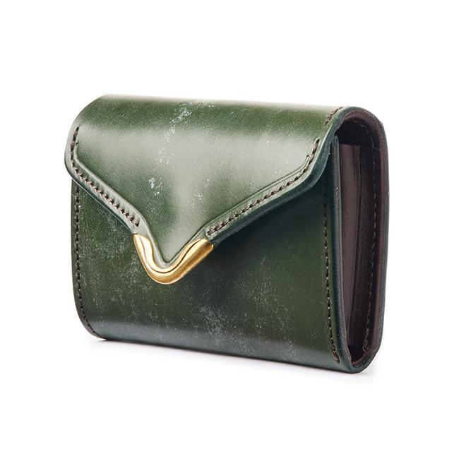 クランプ UKブライドルレザー 三つ折り財布 Cramp cr-920