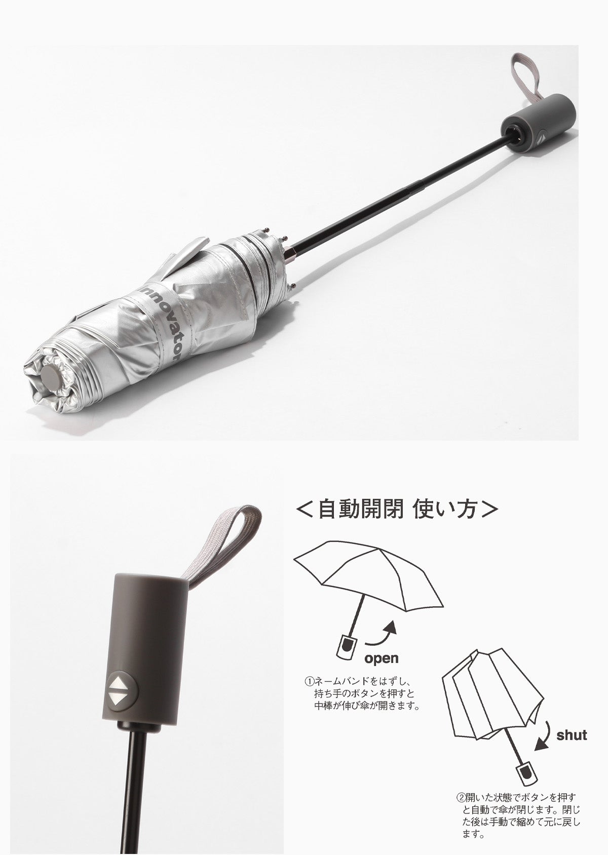イノベーター 晴雨兼用自動開閉傘 傘 inovator in-55wjp