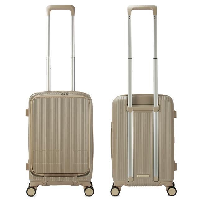 【美品】 イノベーター　スーツケース　38L　サンドベージュ　機内持ち込みサイズ イノベーター スーツケース 機内持ち込み Sサイズ SS 38L フロント