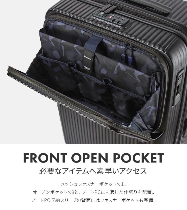 イノベーター EXTREME IVN60 キャリーケース 62L 2年保証＋イノベーター スーツケース Mサイズ 62L フロントオープン 前