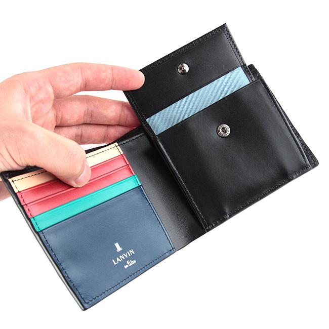 ランバンオンブルー スタンパ 二つ折り財布 LANVIN en Bleu lenb-522603