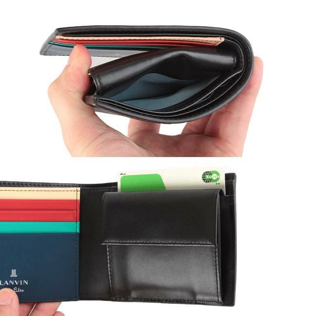 ランバンオンブルー スタンパ 二つ折り財布 LANVIN en Bleu lenb-522603