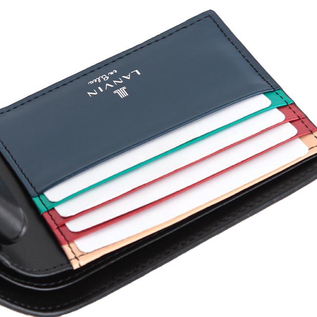 ランバンオンブルー スタンパ 二つ折り財布 LANVIN en Bleu lenb-522603