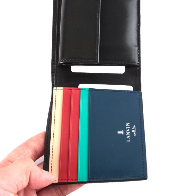 ランバンオンブルー スタンパ 二つ折り財布 LANVIN en Bleu lenb-522603