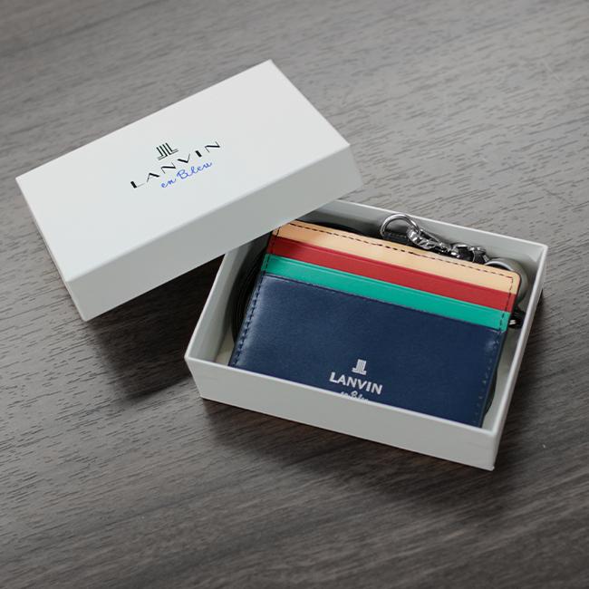 ランバンオンブルー スタンパ カードケース 名刺入れ LANVIN en Bleu lenb-522606