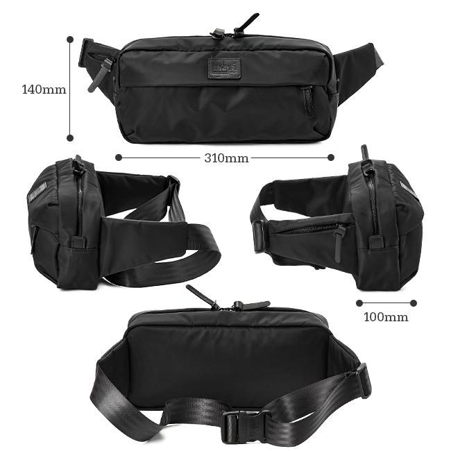 マンハッタンポーテージ ブラックレーベル ツイルナイロン ウエストバッグ Manhattan Portage BLACK LABEL mp1129twlbl
