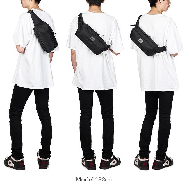 マンハッタンポーテージ ブラックレーベル ツイルナイロン ウエストバッグ Manhattan Portage BLACK LABEL mp1129twlbl