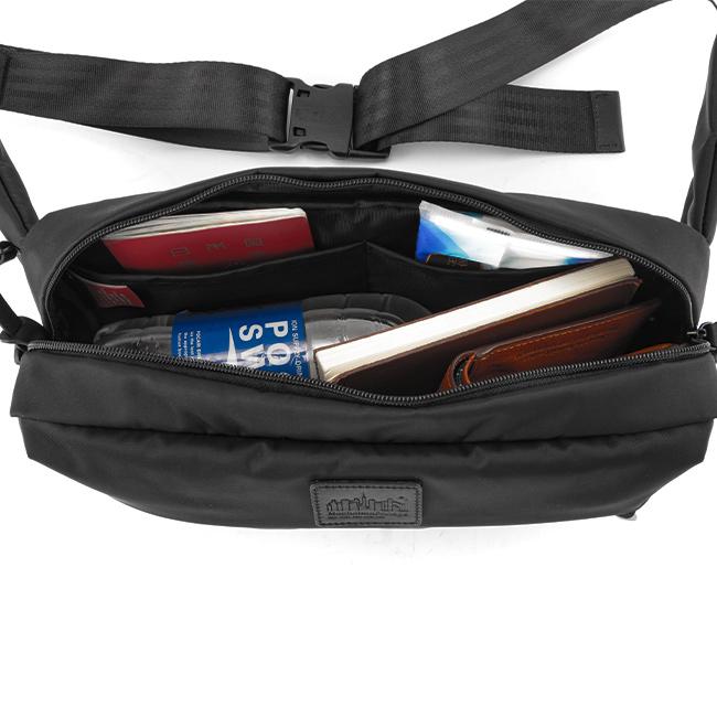 マンハッタンポーテージ ブラックレーベル ツイルナイロン ウエストバッグ Manhattan Portage BLACK LABEL mp1129twlbl